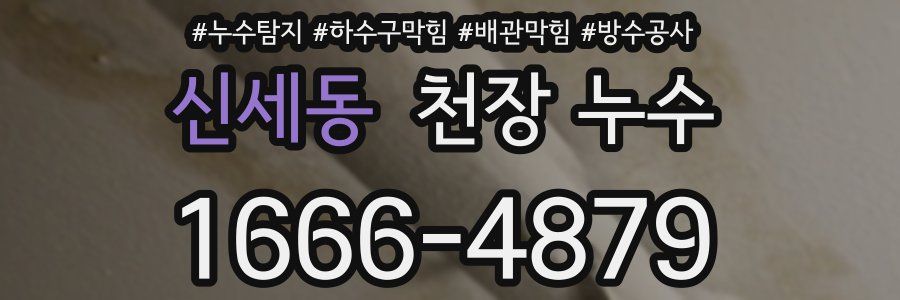 신세동 천장 누수