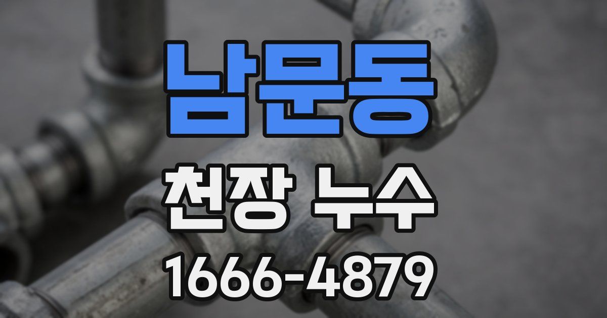남문동 천장 누수