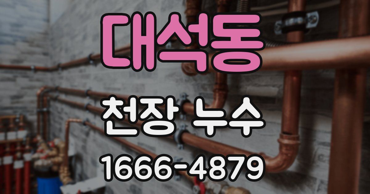 대석동 천장 누수