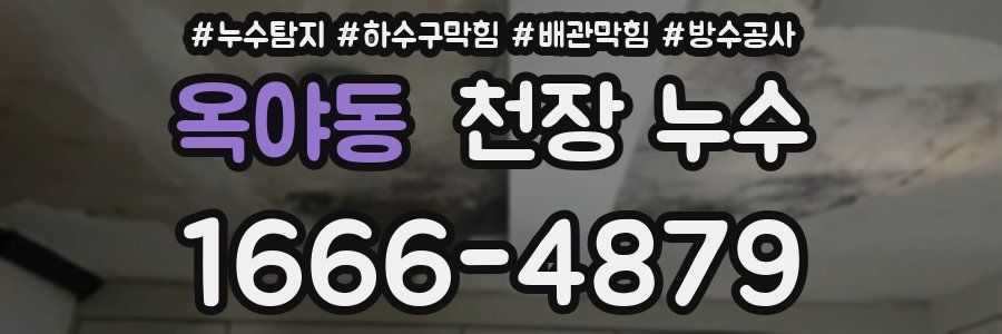 옥야동 천장 누수