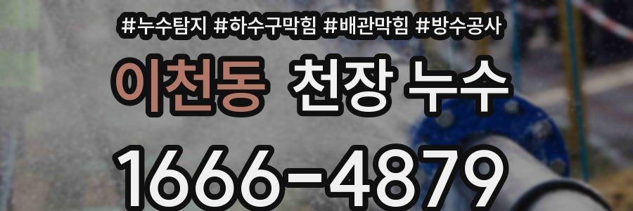 이천동 천장 누수