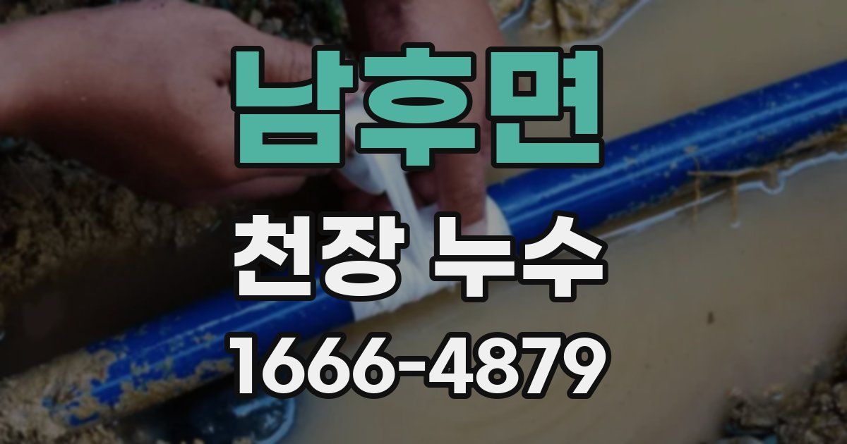 남후면 천장 누수