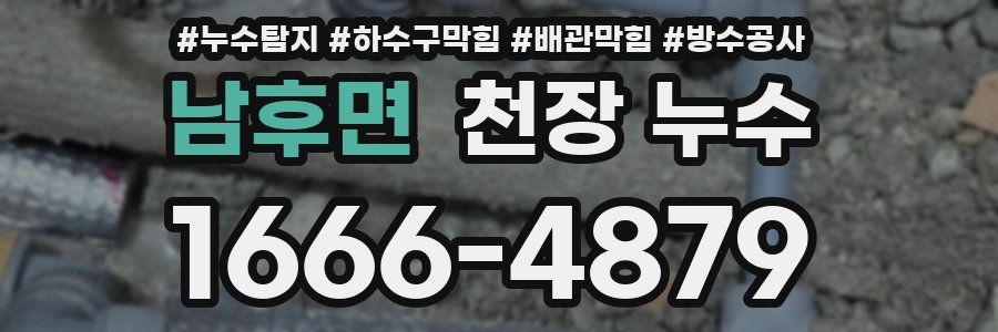 남후면 천장 누수