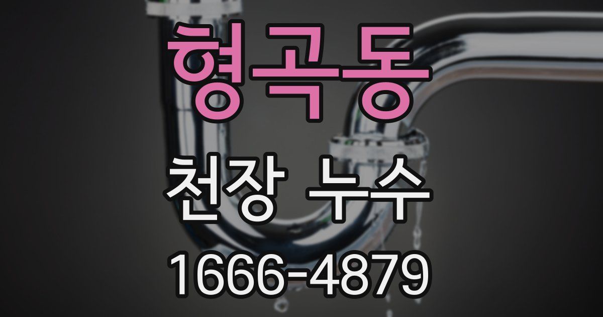 형곡동 천장 누수