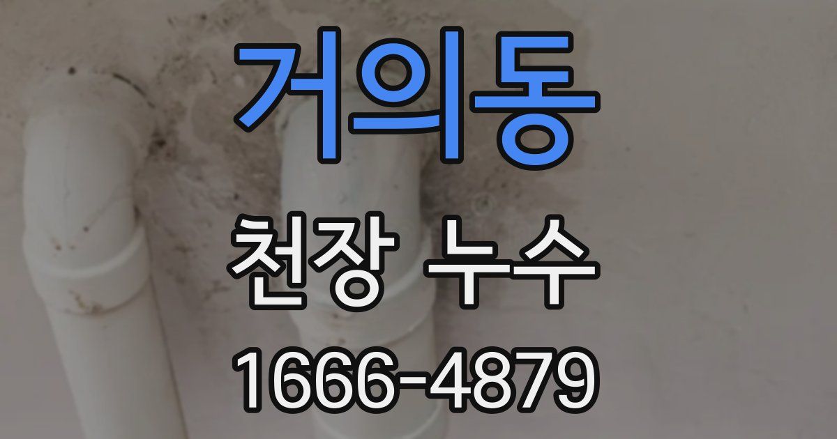 거의동 천장 누수