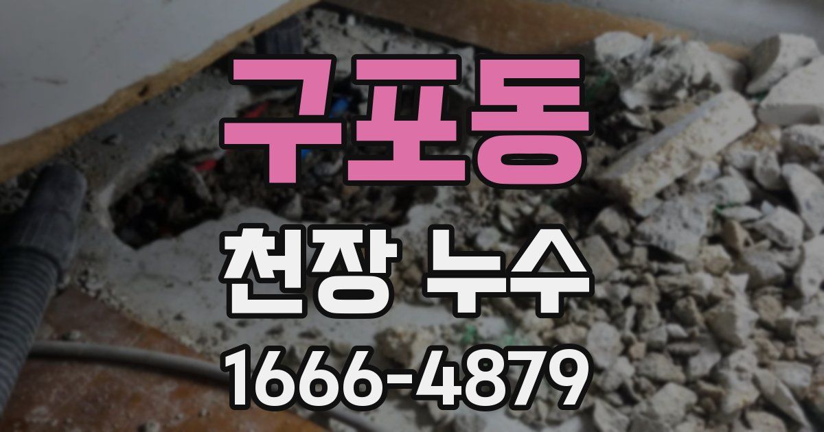 구포동 천장 누수