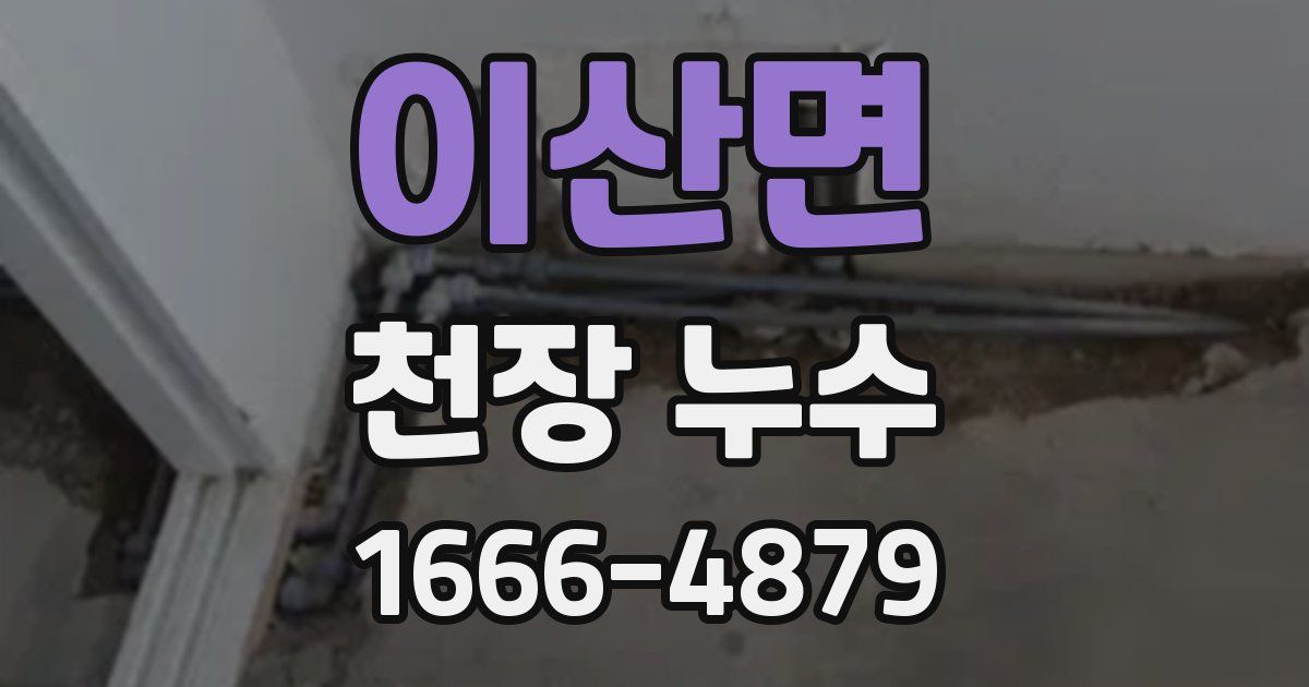 이산면 천장 누수