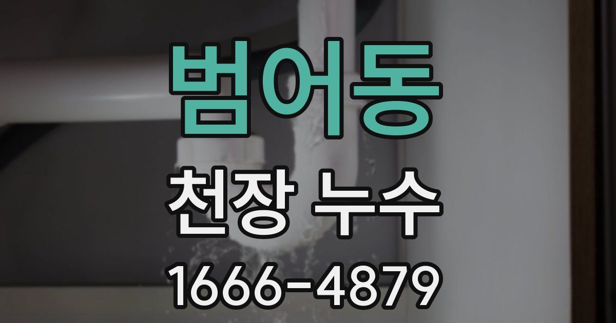 범어동 천장 누수