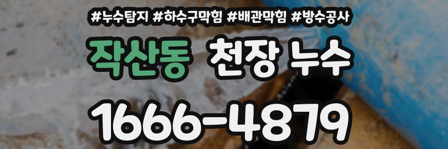 작산동 천장 누수