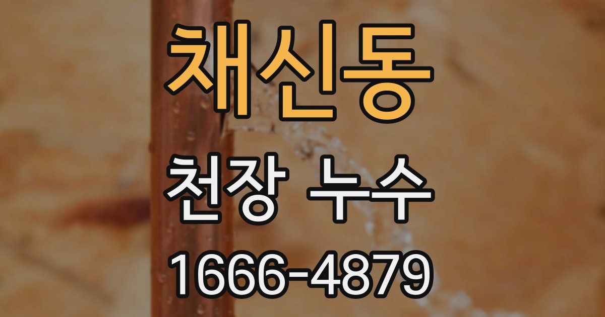 채신동 천장 누수