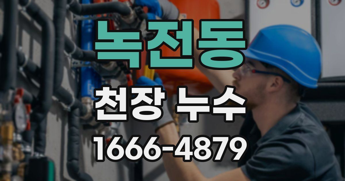 녹전동 천장 누수