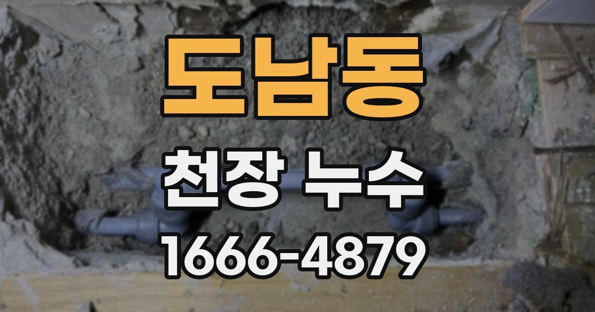 도남동 천장 누수