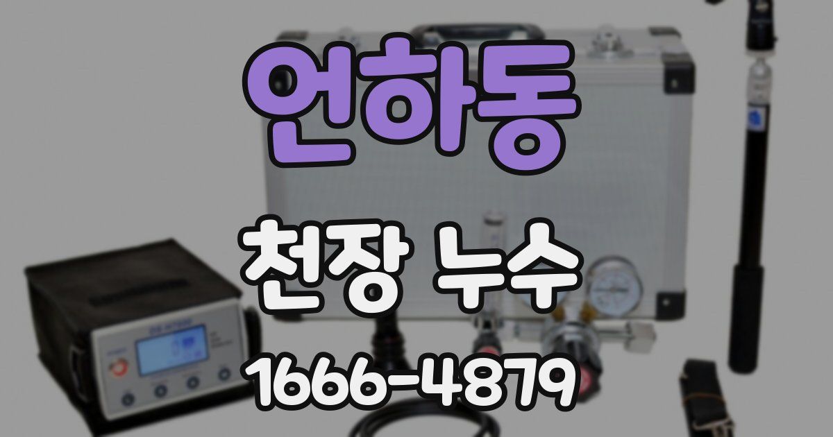 언하동 천장 누수