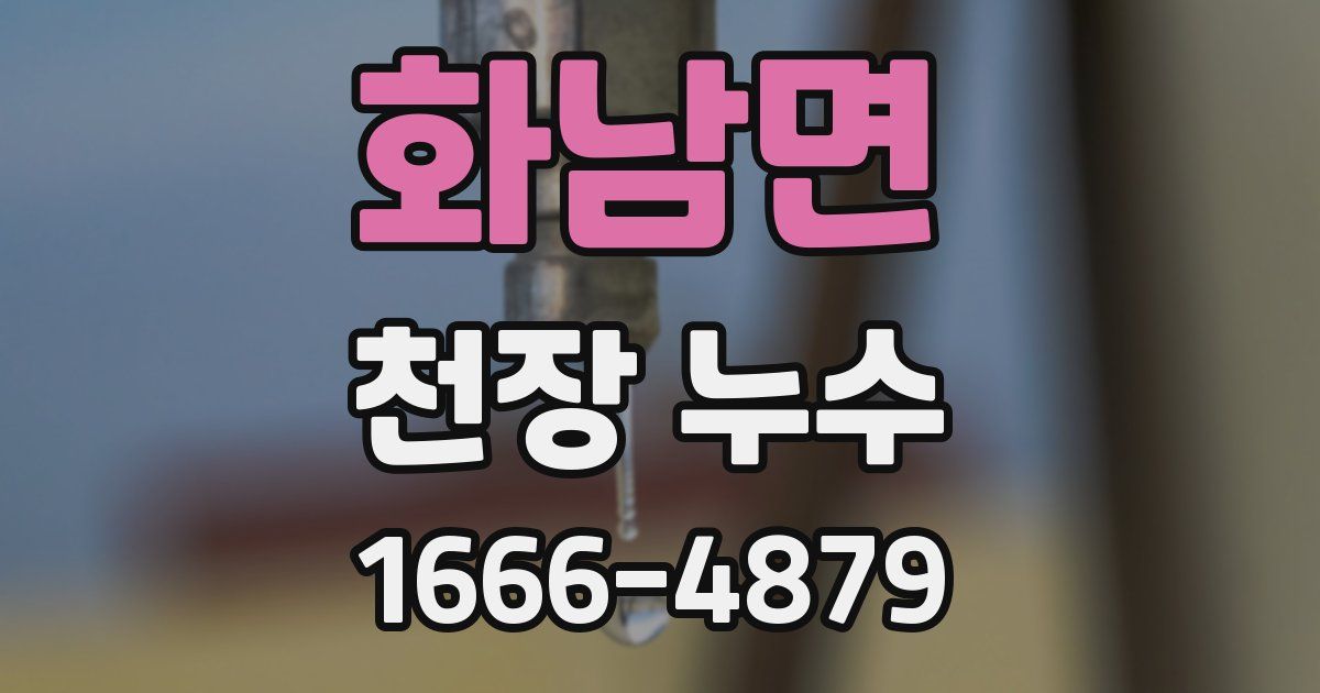 화남면 천장 누수