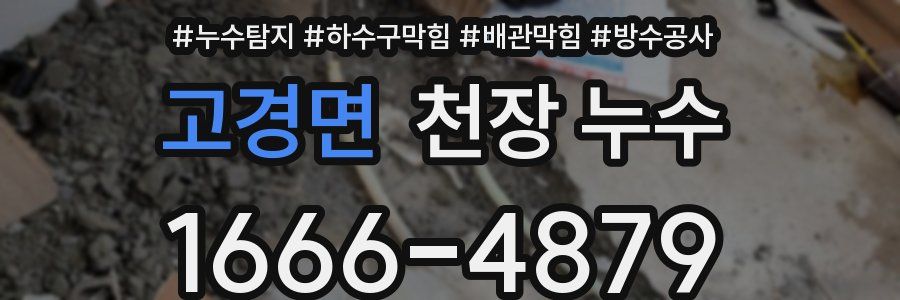 고경면 천장 누수