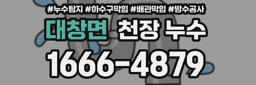 대창면 천장 누수