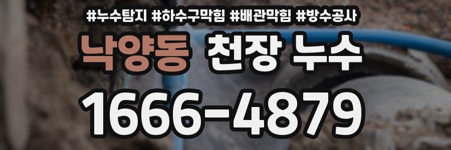 낙양동 천장 누수