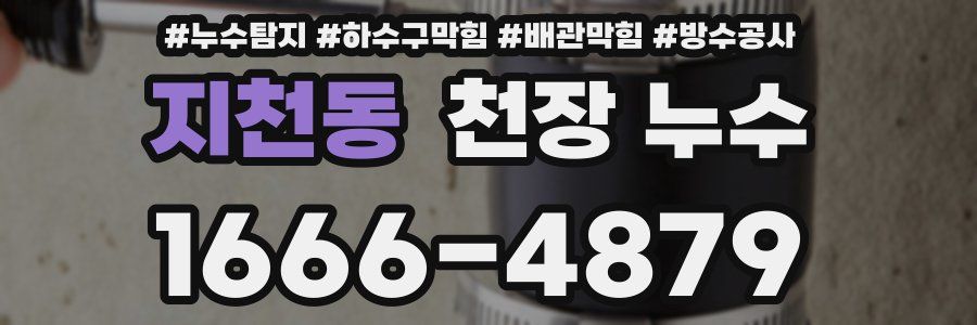 지천동 천장 누수