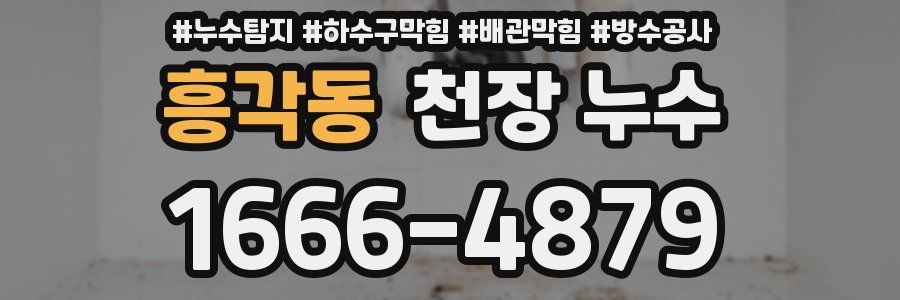 흥각동 천장 누수