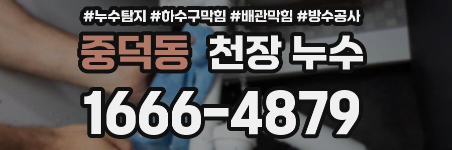 중덕동 천장 누수