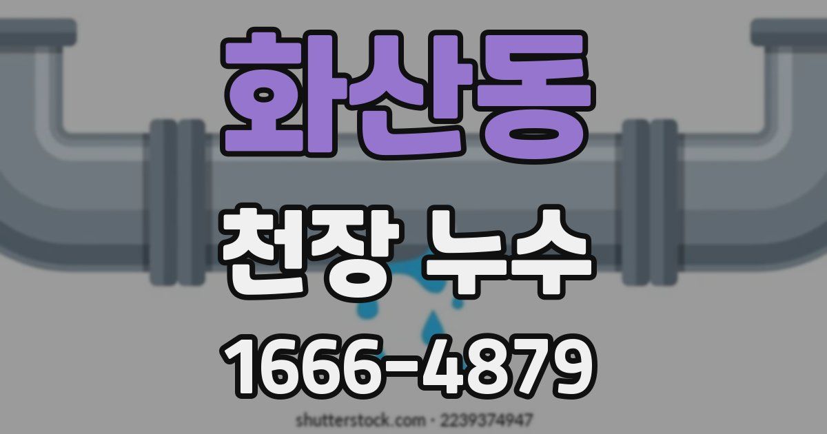 화산동 천장 누수