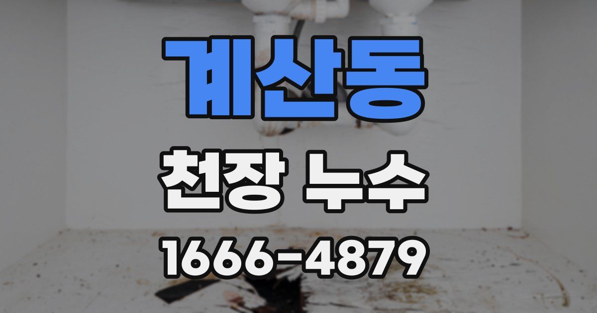 계산동 천장 누수