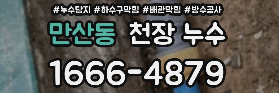 만산동 천장 누수