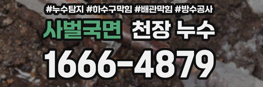 사벌국면 천장 누수
