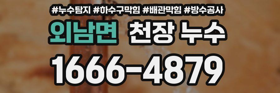 외남면 천장 누수
