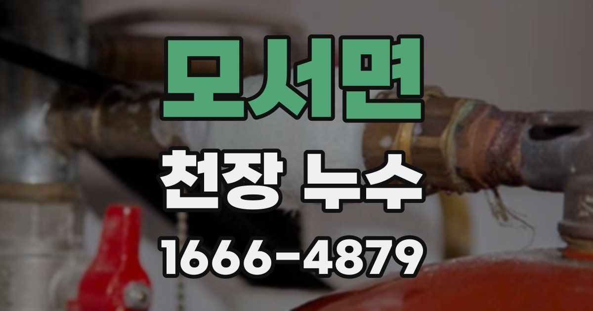 모서면 천장 누수