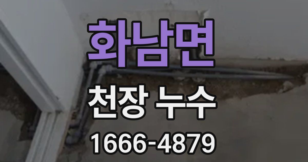 화남면 천장 누수