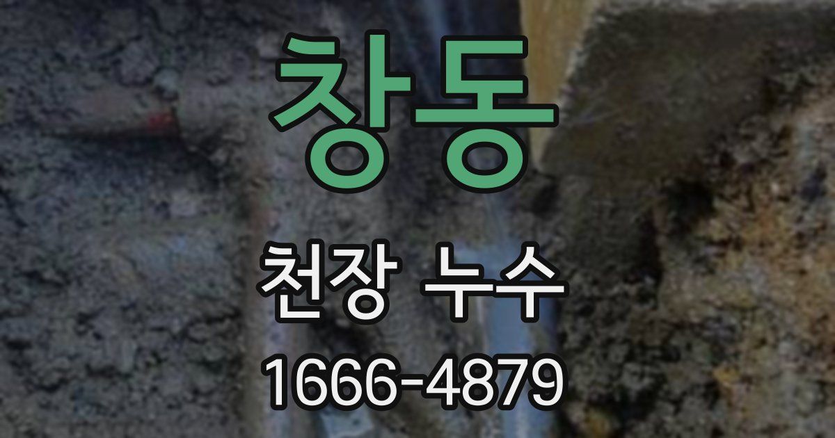 창동 천장 누수