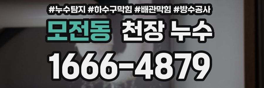 모전동 천장 누수
