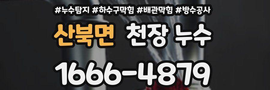 산북면 천장 누수