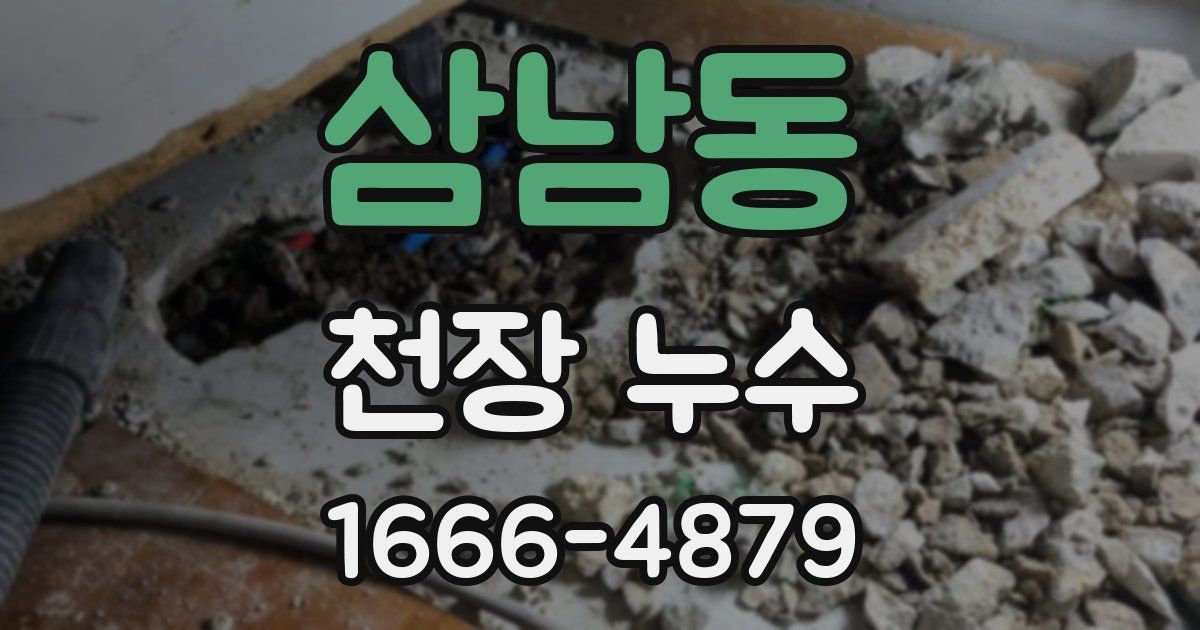 삼남동 천장 누수