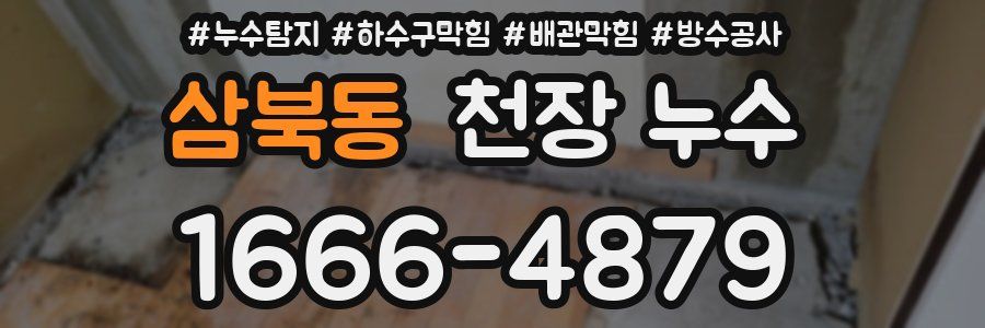 삼북동 천장 누수