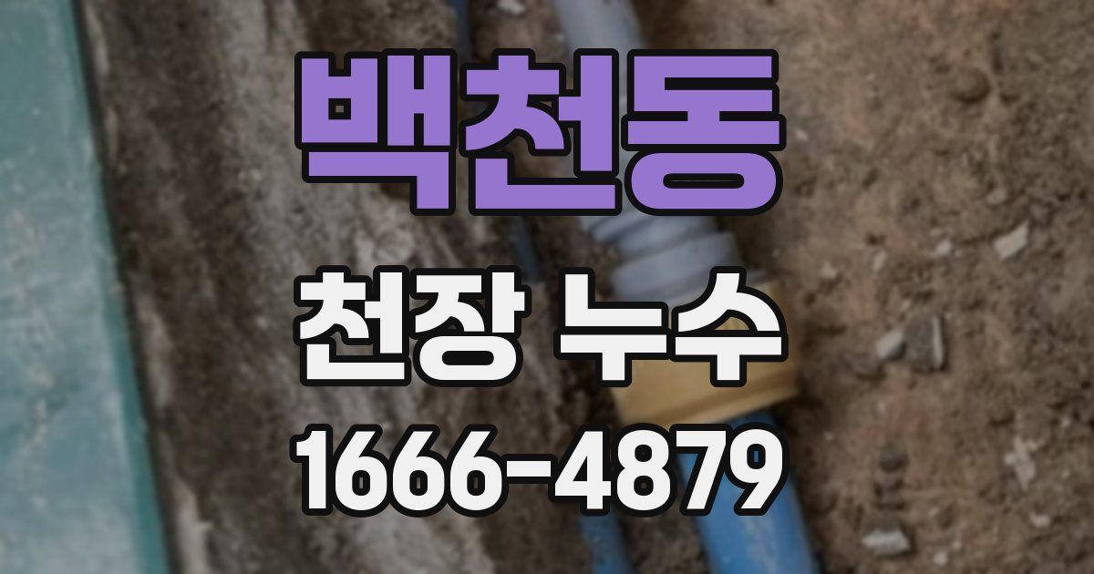 백천동 천장 누수