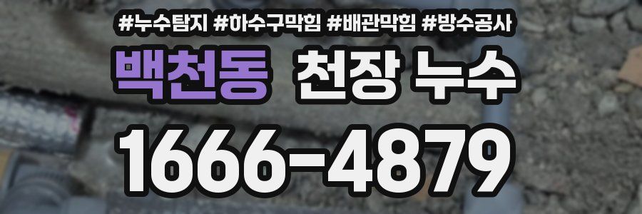 백천동 천장 누수