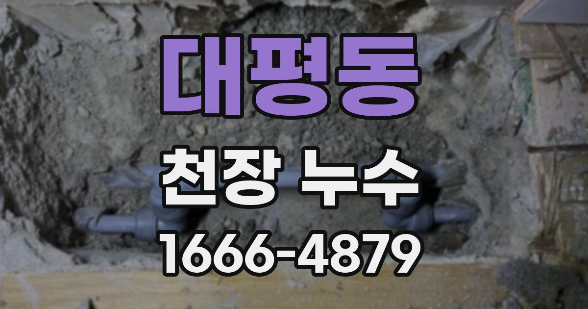 대평동 천장 누수