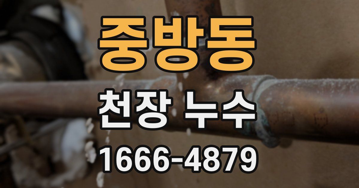 중방동 천장 누수