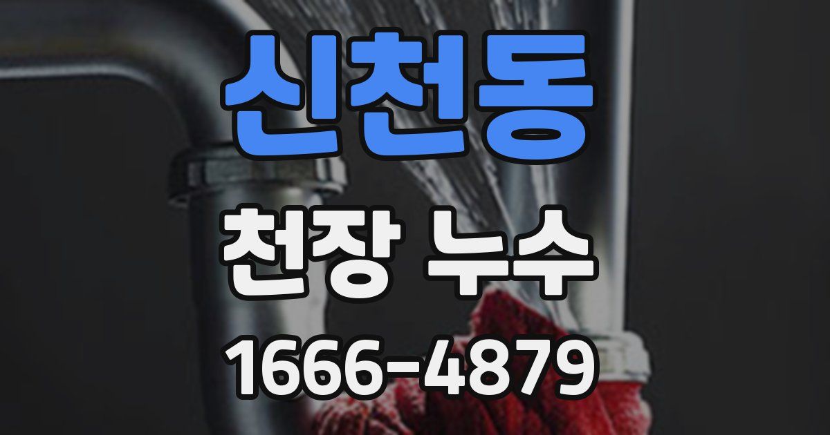 신천동 천장 누수