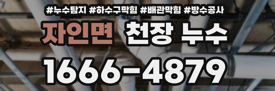 자인면 천장 누수