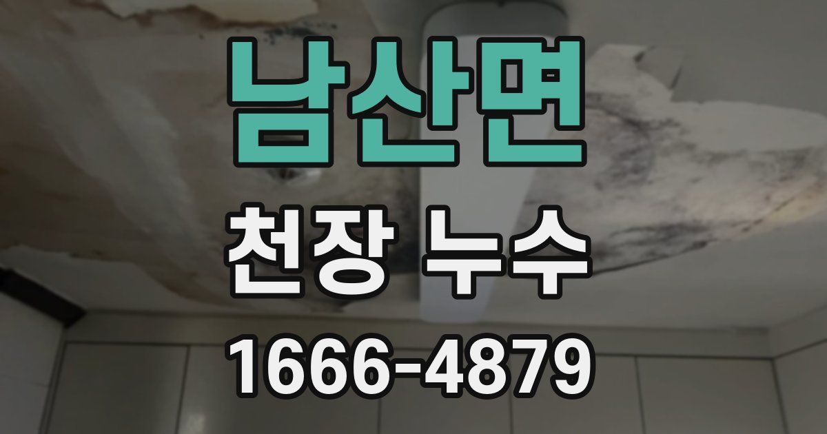 남산면 천장 누수