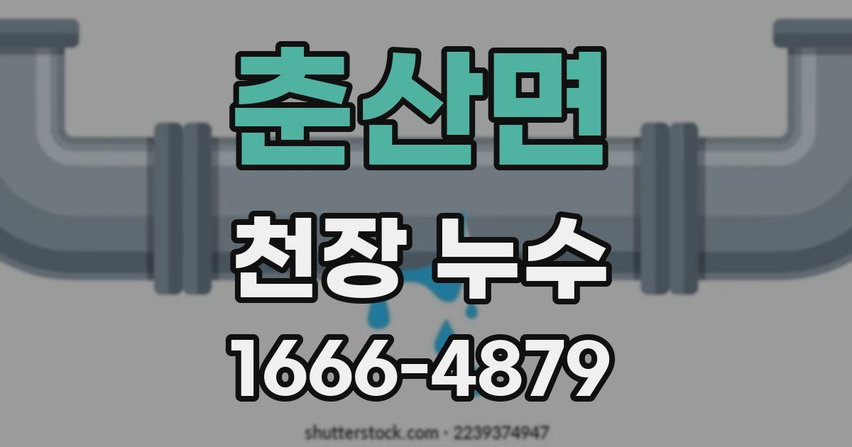춘산면 천장 누수