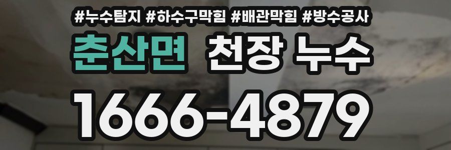 춘산면 천장 누수