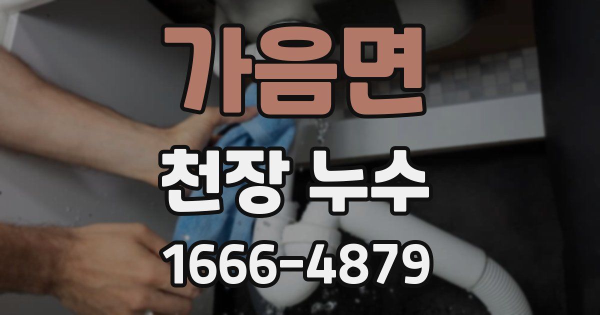 가음면 천장 누수