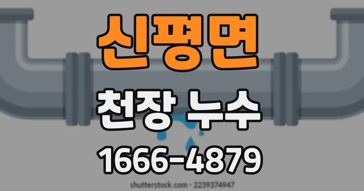 신평면 천장 누수