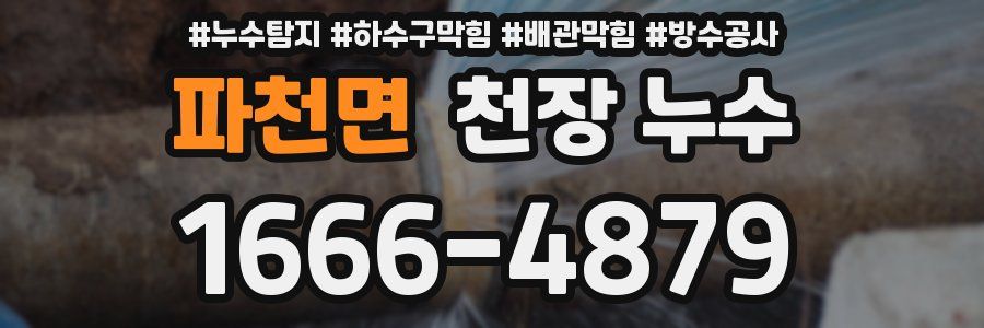 파천면 천장 누수