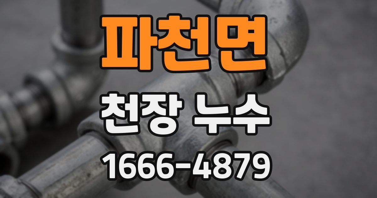 파천면 천장 누수