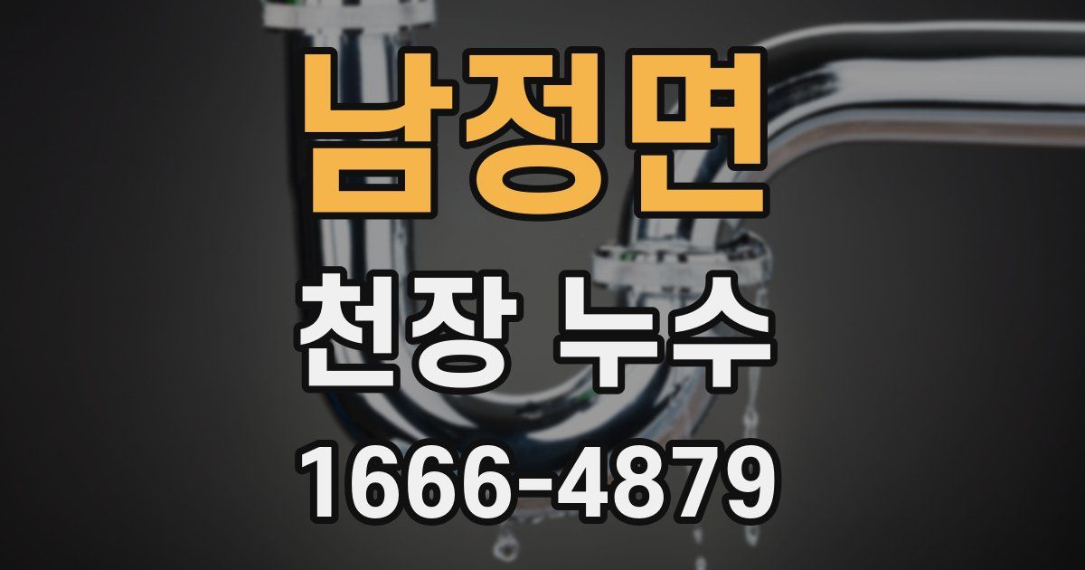 남정면 천장 누수